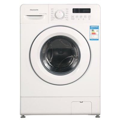 （Skyworth）F651003S6.5公斤   滚筒洗衣机（白色） 全自动智能自测洗衣