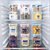 6个装厨房食品级塑料密封罐 冰箱用食品罐奶粉罐子五谷杂粮收纳盒(浅蓝中号2个装)第3张高清大图