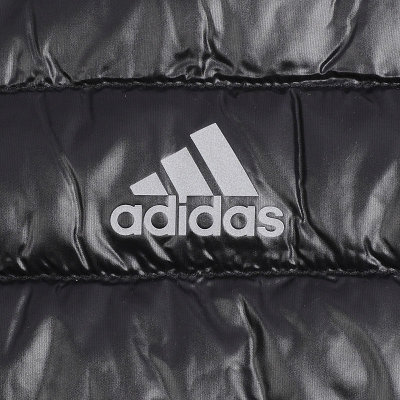 阿迪达斯羽绒服男装2016冬季运动休闲薄款保暖立领外套夹克AA1367(黑色 XL)