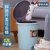 垃圾桶家用带盖子防臭厨房垃圾桶厕所脚踩大号脚踏式拉圾筒垃圾篓(小号6.8L(升级加厚)蓝色(脚踩+内 筒))第2张高清大图