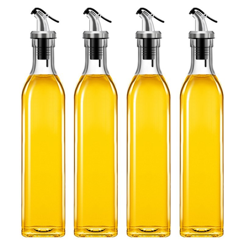 不挂油装油瓶家用厨房油罐壶油壶玻璃酱油醋调料瓶醋壶醋瓶油瓶壶黑色