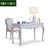 卡富丹 欧式书桌 韩式书房写字台家用田园白色台式实木办公桌子G911(白色 书桌+书椅)第5张高清大图