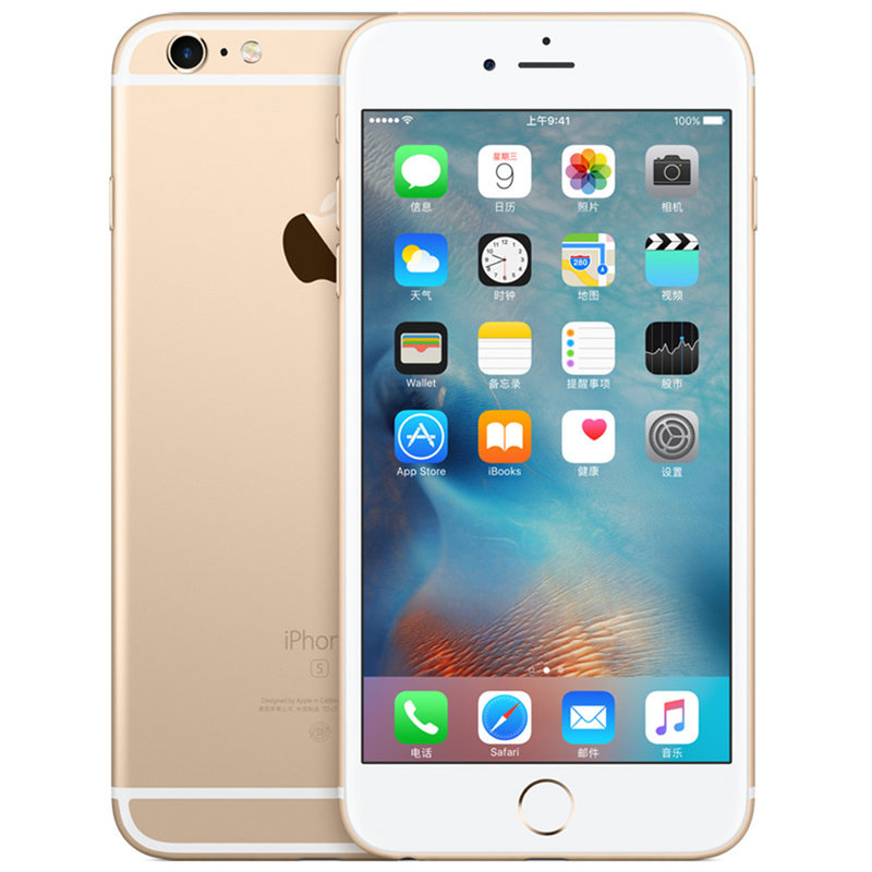 蘋果appleiphone6splus55英寸屏幕64位a9芯片3dtouch技術手機金16gtd