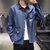 冲锋道 男士新款长袖衬衫薄款纯色舒适棉质休闲日系风格牛仔衬衣服青年潮寸衫装/KXP-G05(深蓝色 M)第2张高清大图