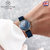 VH.London女士手表 美人鱼时尚潮流石英腕表气质小众网红手表DW(蓝色钢 钢带)第3张高清大图