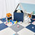 加厚泡沫地垫拼图卧室地板垫婴儿童爬行垫子拼接榻榻米宝宝爬爬垫(藏青色+灰色+白色-送边条)第2张高清大图