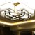 新 中式仿古灯具现代简约酒店茶楼工程布艺灯复古卧室餐厅铁艺吊灯(六头)第3张高清大图