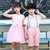 儿童演出服装2019夏季新款女童连衣裙表演服男童主持人钢琴服(s 白)第3张高清大图