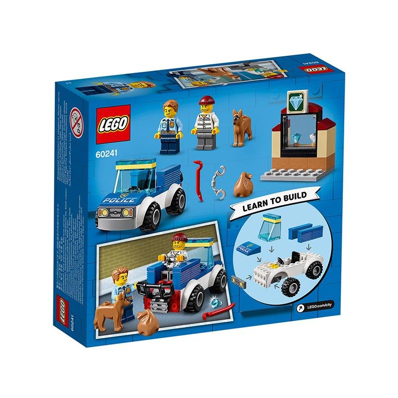 lego乐高城市系列警犬突击队60241拼插积木玩具