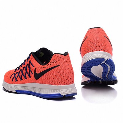 耐克男鞋NIKE 32 2016新款男子登月跑步鞋女士网面透气运动鞋(749340橘蓝)