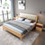 诱居 床 时光极简北欧实木床 原木色橡胶木现代简约软件靠床铺1.8米日式双人1.5m单人床(1.8米 单床)第3张高清大图