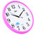 康巴丝时尚创意客厅钟表挂钟静音简约时钟C2246(粉色)第2张高清大图