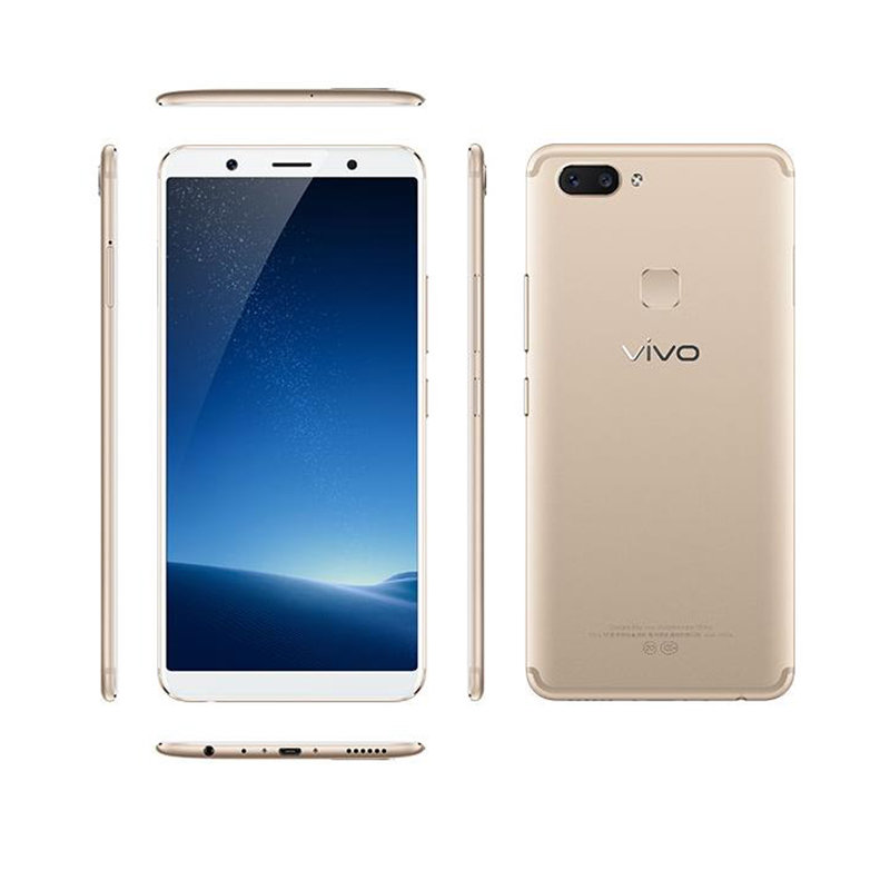 vivox20a全面屏双摄美颜拍照手机4gb64gb双卡双待全网通4g手机香槟金