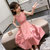 女童2021夏装网红新款连衣裙儿童装裙子夏款洋气雪纺女孩公主裙(粉色 130)第3张高清大图