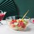 金边透明玻璃碗家用水果蔬菜沙拉碗大号甜品碗耐热耐高温面碗汤碗(【透明】特大+中两件套(收藏送樱花叉*2))第2张高清大图