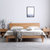 美天乐 红橡木床1.5/1.8米实木床双人床环保卧室家具北欧现代简约(1.8*2米 床+床头柜*2)第2张高清大图