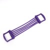乳胶拉力器5条乳胶管拉力绳可拆卸扩胸拉力器瑜伽多功能拉力绳(紫色)