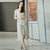 MISS LISA韩版时尚气质中长款连衣裙女式修身显瘦打底裙YS3323(裸色 L)第4张高清大图