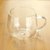 透明圆趣茶杯200ML 带把居家办公茶杯 花茶杯咖啡杯 个人品茗杯-网-11(2个装 其他)第3张高清大图