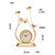 汉时欧式时尚轻奢装饰金属座钟客厅创意透明机芯时钟摆件HD8373(纯铜石英机芯)第2张高清大图