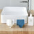 日式清新沥水排水肥皂盒多功能香皂挂盒无痕壁挂式沥水皂盒DS202(深蓝 单只装)第3张高清大图