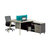 艾诺狄斯 现代简约办公家具办公电脑桌椅带副柜双/四人组合可定制人造板(职员双人位)第5张高清大图
