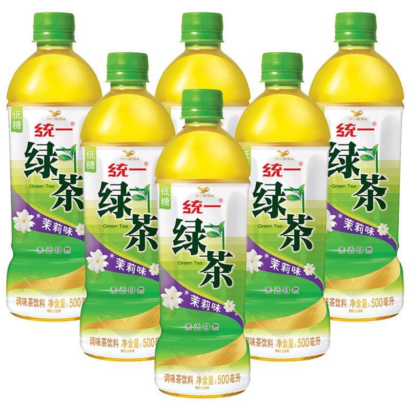 统一绿茶茉莉味茶饮料500ml15
