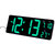 汉时创意大屏幕液晶电子挂钟客厅静音夜光日历时钟装饰钟表 HW101(黑色绿灯)第4张高清大图