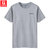 NIANJEEP/吉普盾  新款男式短袖圆领宽松棉春夏运动休闲T恤9616(白色 XXXL)第3张高清大图