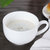 海的（seas）贝壳做的杯子 大容量早餐杯 奶茶杯 办公室茶杯 牛奶杯简约水杯贝瓷杯(白色 早餐杯)第4张高清大图
