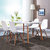 TIMI 现代简约餐桌椅 北欧餐桌 小户型餐桌椅组合 家用饭桌 商用洽谈桌椅(白色伊姆斯 1.4米餐桌+4把伊姆斯椅子)第4张高清大图