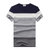 夏季男士短袖t恤 潮流韩版修身男式T恤棉男装(蓝色 XL)第5张高清大图