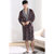 多俏美珊瑚绒睡袍男士加厚浴袍浴衣中长款睡衣睡袍日式和服法兰绒(褐色 XL)第5张高清大图