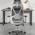 云艳YY-LCL1274 办公椅人体工学椅网布椅转椅经理椅会议椅灰白色(默认 默认)第2张高清大图