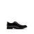 HLA/海澜之家圆头系带皮鞋头层皮黑皮鞋品质绅士商务皮鞋HSXSD3R031A(黑色 41)第4张高清大图