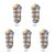 南极人袜子女士短袜浅口船袜可爱薄款春夏季日系夏天运动网红潮袜(蓝条纹 5双装)第4张高清大图