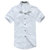 男装新款夏装短袖衬衣时尚休闲衬衫男士韩版加大码 F03(F03白色)第3张高清大图