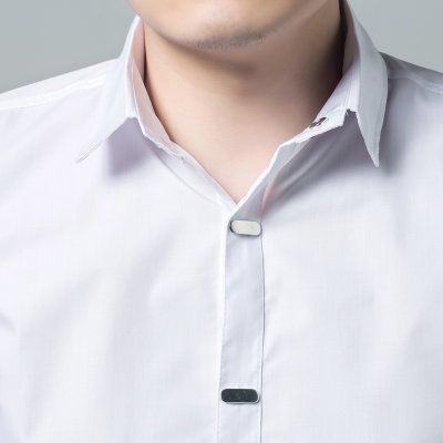 BEBEERU 春夏新装休闲男式衬衣 男士修身韩版长袖衬衫 大码衬衫SZ-66(黑色)