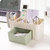 JM马卡龙色带小抽屉塑料桌面化妆收纳盒(绿色)第2张高清大图