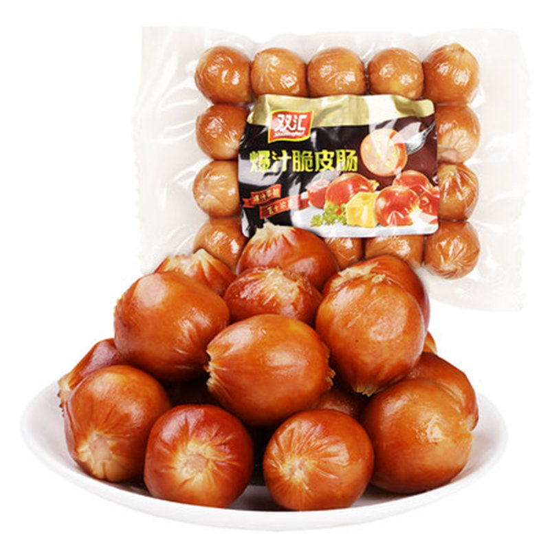 双汇食品爆汁脆皮肠芝士200g即食火腿肠煎炸小零食休闲小吃