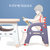 儿童桌椅组合套装家用幼儿园写字方桌椅组合宝宝学习画画书桌加厚(单桌蓝灰色 默认版本)第3张高清大图