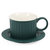 欧式咖啡杯套装陶瓷碟套装时尚高颜值设计英式下午茶套裝花茶杯(罗马柱咖啡杯-黄)第5张高清大图