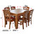 木巴家具 特价清仓 实木餐桌长方形饭桌 简约现代桌子家用餐桌餐厅家具桌子(CZ183+YZ373(一桌六椅） 默认)第5张高清大图