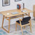北欧纯实木餐桌椅组合现代简约小户型家用吃饭桌子长方形歺桌椅(1.4M桌+4椅(椅子款式备注))第2张高清大图