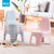 茶花凳子加厚塑料塑胶小板凳家用凳浴室家用儿童小椅子靠背椅可爱(粉色1个)第2张高清大图