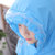 学生儿童雨衣 带书包位托马斯男女宝宝防水加厚雨披小孩卡通图案雨披充气帽檐(蓝色)(XL(身高130cm-140cm))第4张高清大图