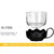单壶/花茶杯茶壶套装飘逸杯玻璃功夫茶具(黑色 700ml 单壶 (不带杯子))第5张高清大图