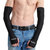 费凯丹 时尚户外防晒袖套 男女夏季护臂防紫外线半指手套(黑色)第3张高清大图