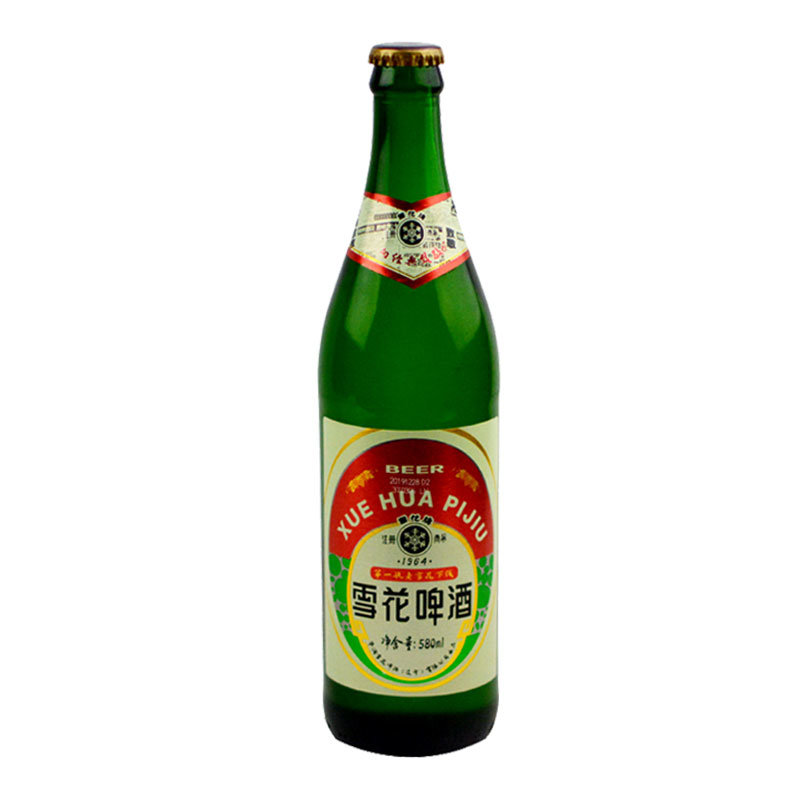 snow雪花啤酒1964经典大瓶老雪580ml12瓶装整箱闷倒驴沈阳本地产1