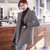 2017冬季新款韩版两件套气质西装毛呢外套修身包臀裙套装女第2张高清大图